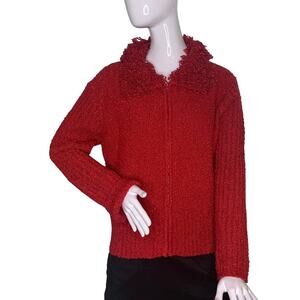 Easy Chic  Sweater Zipper Down Long Sleeve with Beautiful Detail on…